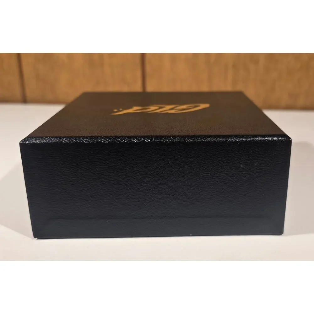 GLD Jewelry Travel Storage Pouch Box Bags Authenticity Card Black Gold Set